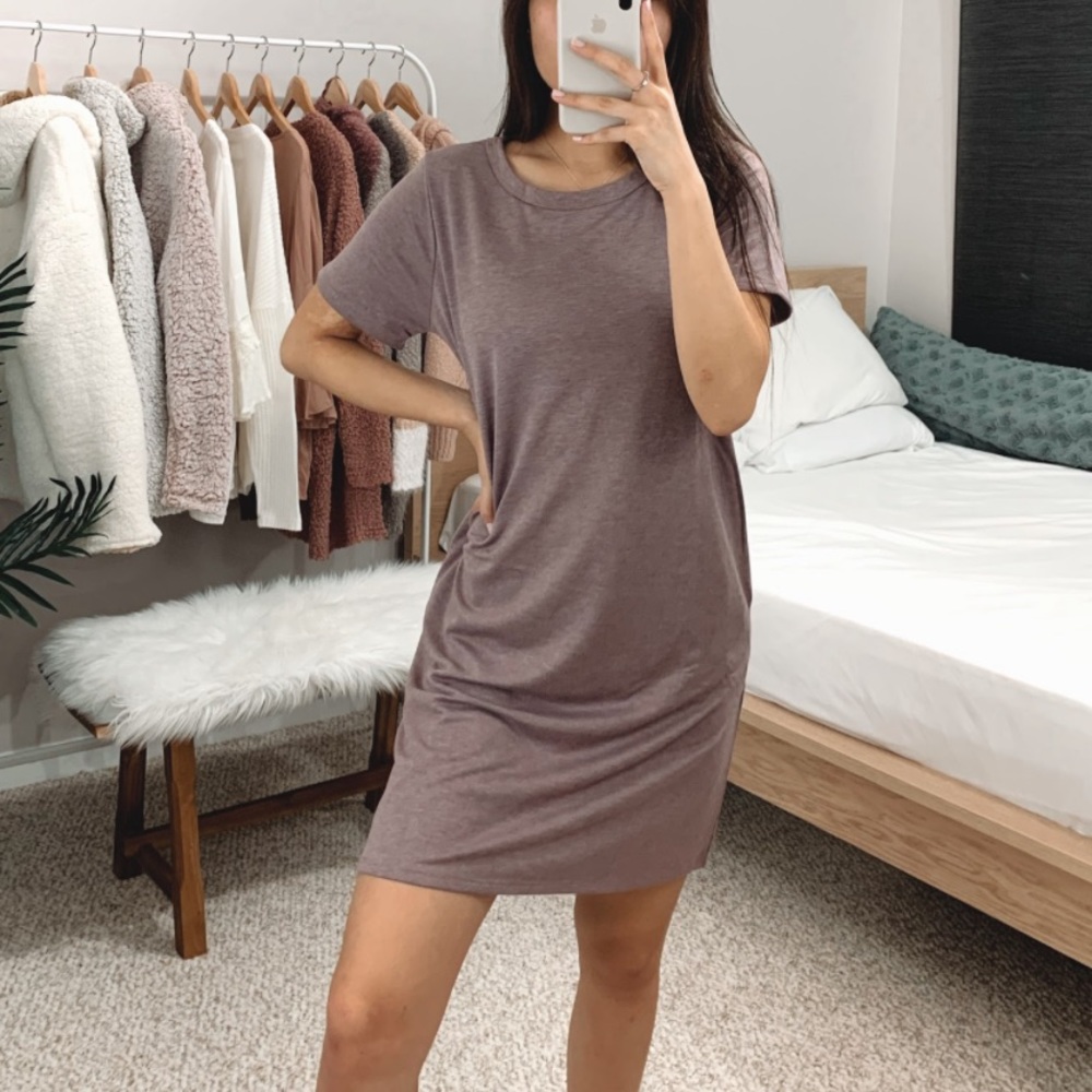 RESTOCKED 🆕  Light Plum T-shirt Dress
